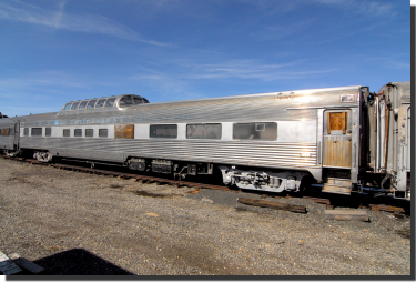1-041355 N Budd Passenger Mid Train Dome Chicago Burlington & Quincy 