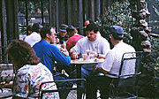 Trackside lunch at the Depot Restaurant