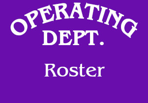 Operating Department Roster