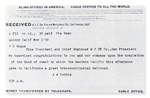 Telegram from Keddie to Bogue